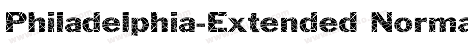 Philadelphia-Extended Normal字体转换